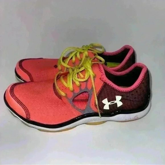 UNDER ARMOUR MICRO 4D FOAM MPZ SNEAKERS ORANGE SIZE 9.5 For Woman! - Picture 1 of 9